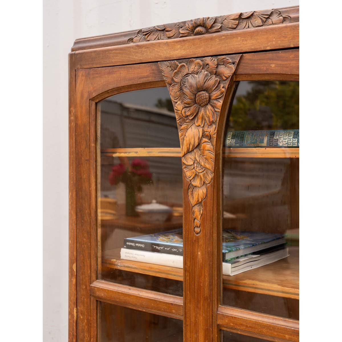 Armoire art déco en bois Blandine N°478 - Bon état bois foncé, DEBONGOUT