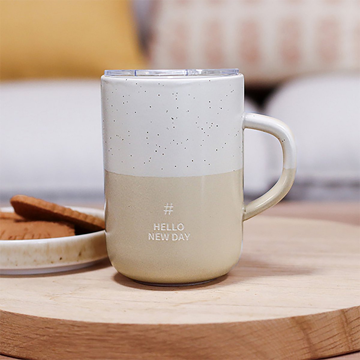 Couvercle pour mug en céramique transparent, OGO LIVING