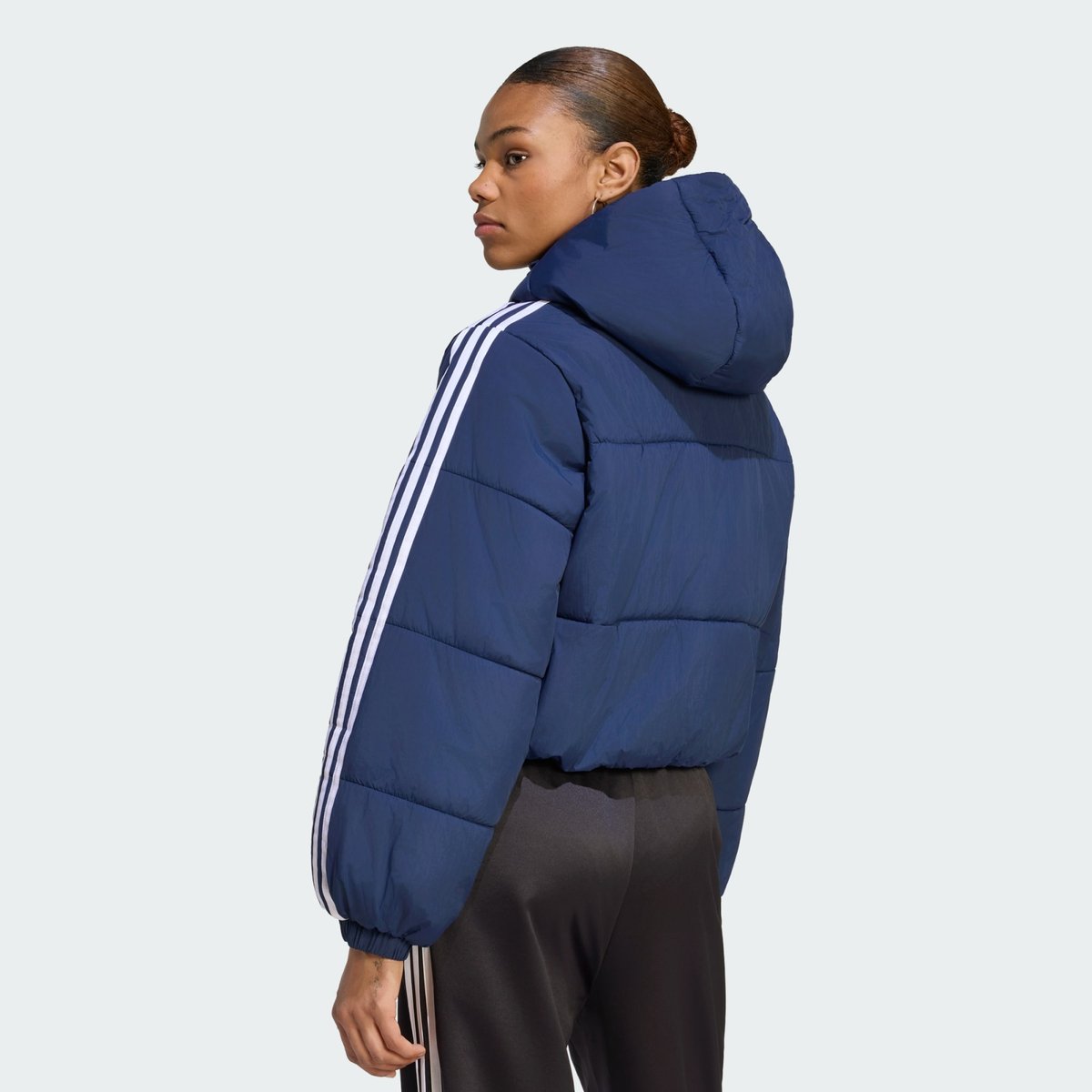 Doudoune À Capuche Cropped Adicolor Doudoune À Capuche Cropped Adicolor night indigo, adidas Originals