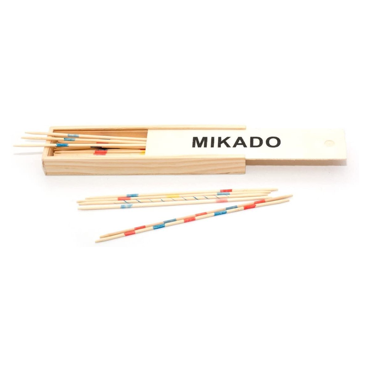 Mikado en bois 18 cm - Plumier Bois couleur unique, JEUJURA