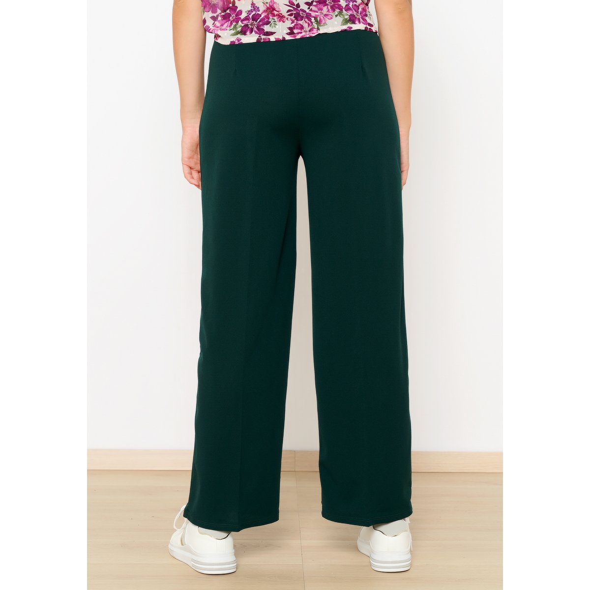Pantalon évasé vert bouteille, LOLALIZA