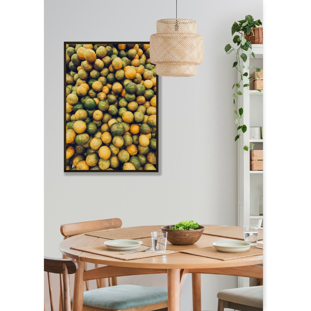 Poster Nature Fruits blanc, L'AFFICHERIE