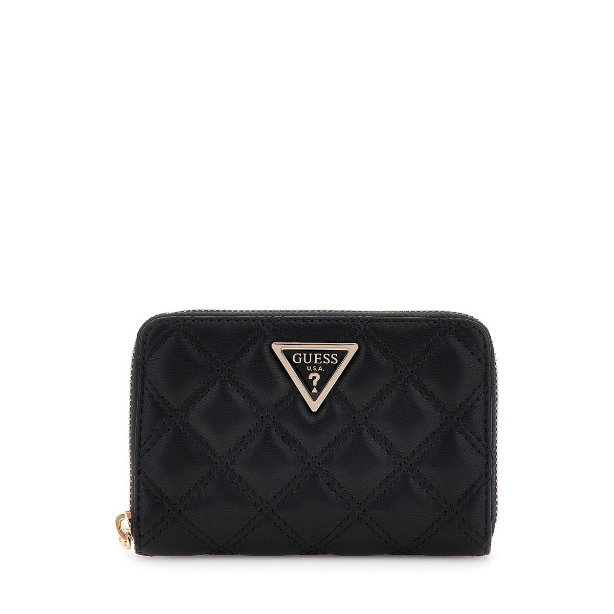Portefeuille Giully Surpiqué noir, GUESS