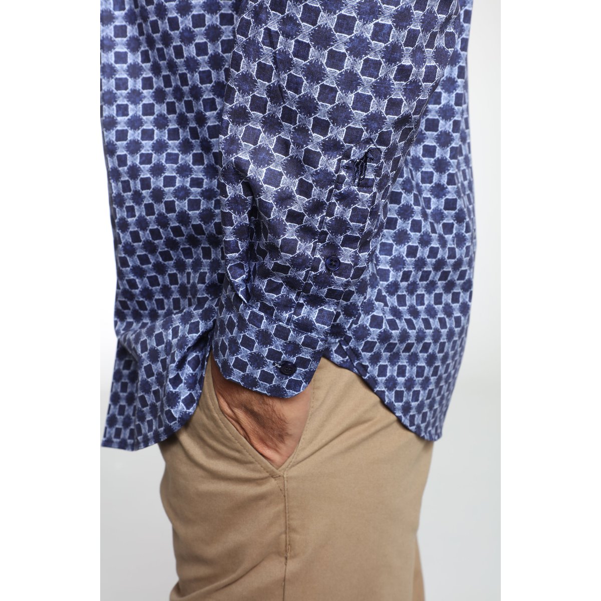 Chemise manches longues en coton CLOE bleu, GENTLEMAN FARMER