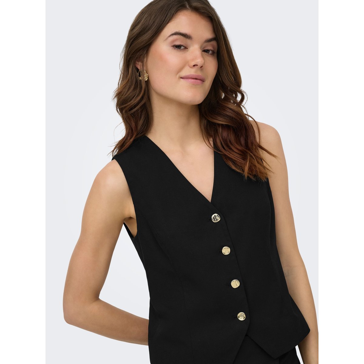 Gilet black 1, ONLY