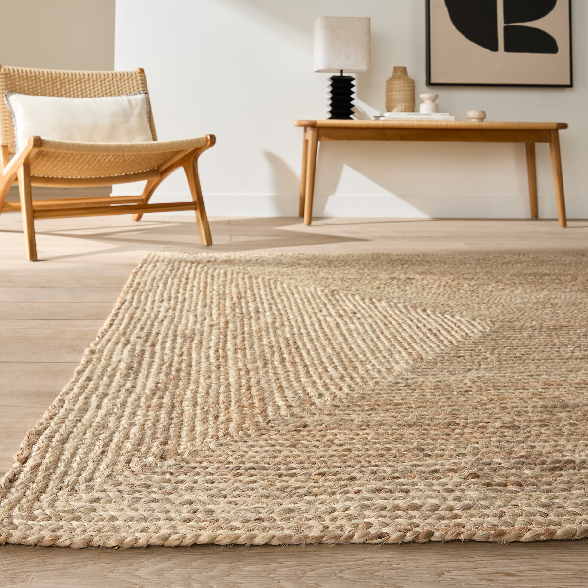 Tapis en jute, tressé main, Aftas naturel, LA REDOUTE INTERIEURS