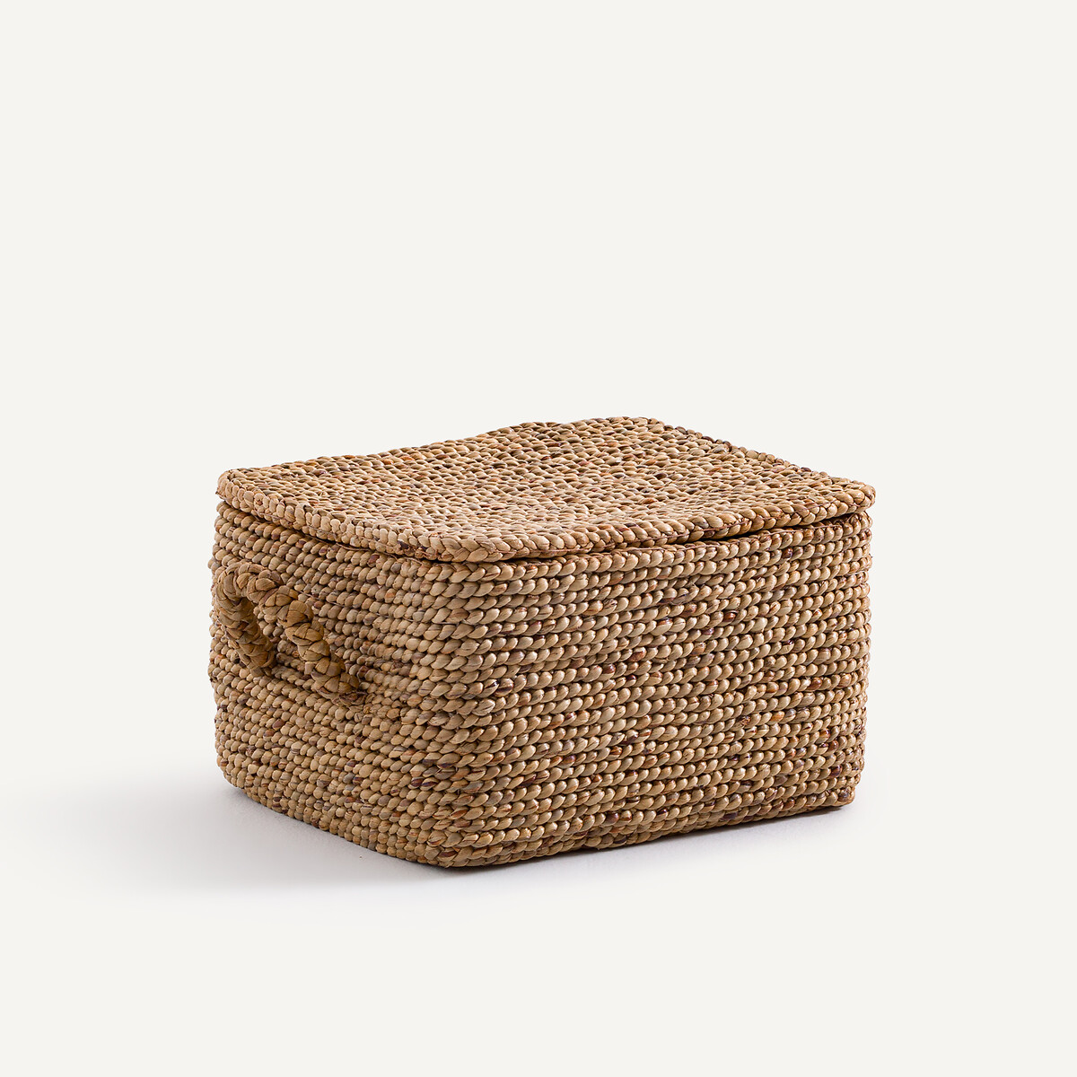 Cesta rectangular tejida en jacinto de agua, LIAN natural, AM.PM