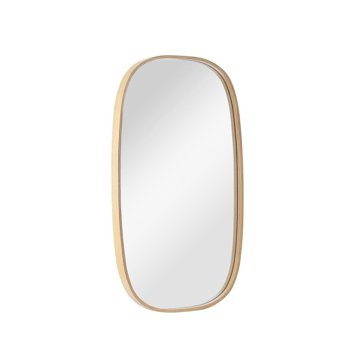 Miroir ovale chêne 40x70cm MELOE chêne, MOB IN