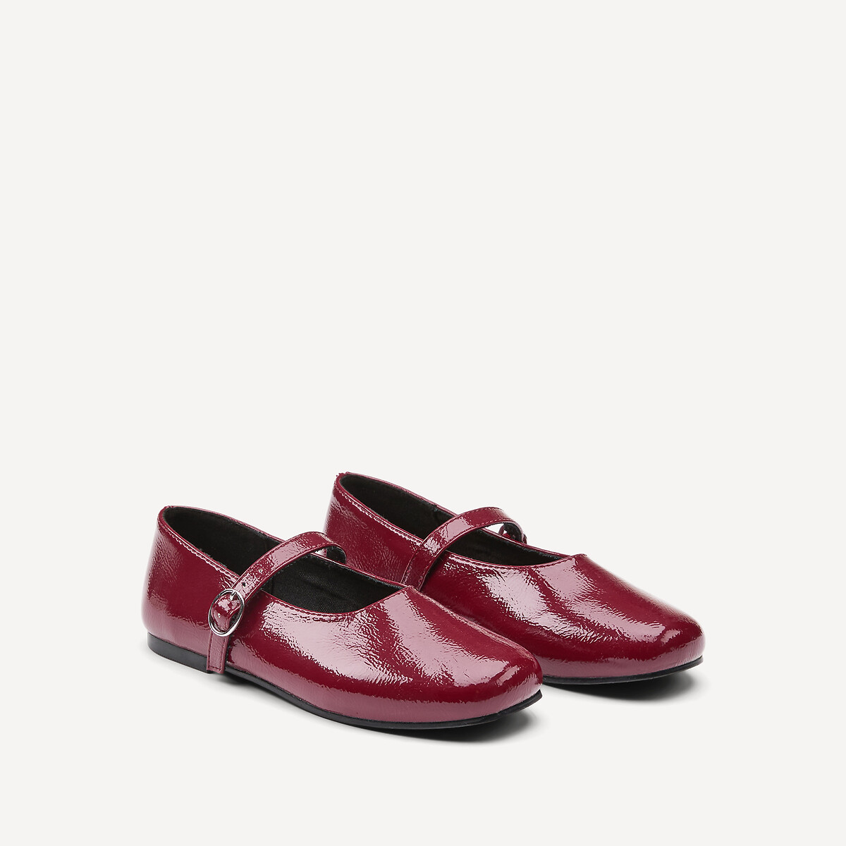 Ballerines à bride, vernies rouge, LA REDOUTE COLLECTIONS