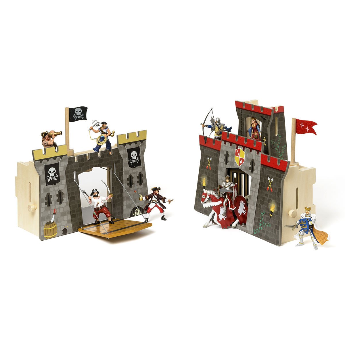 Château fort double face transportable blanc, OXYBUL