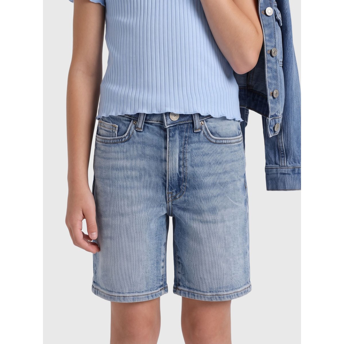 Short En Denim light blue denim, KIDS ONLY