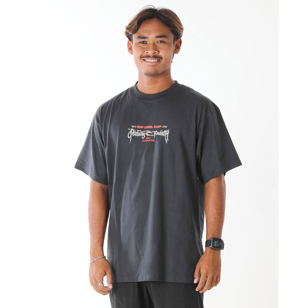 T-shirt Padang Cup 25 Poster noir délavé, RIP CURL