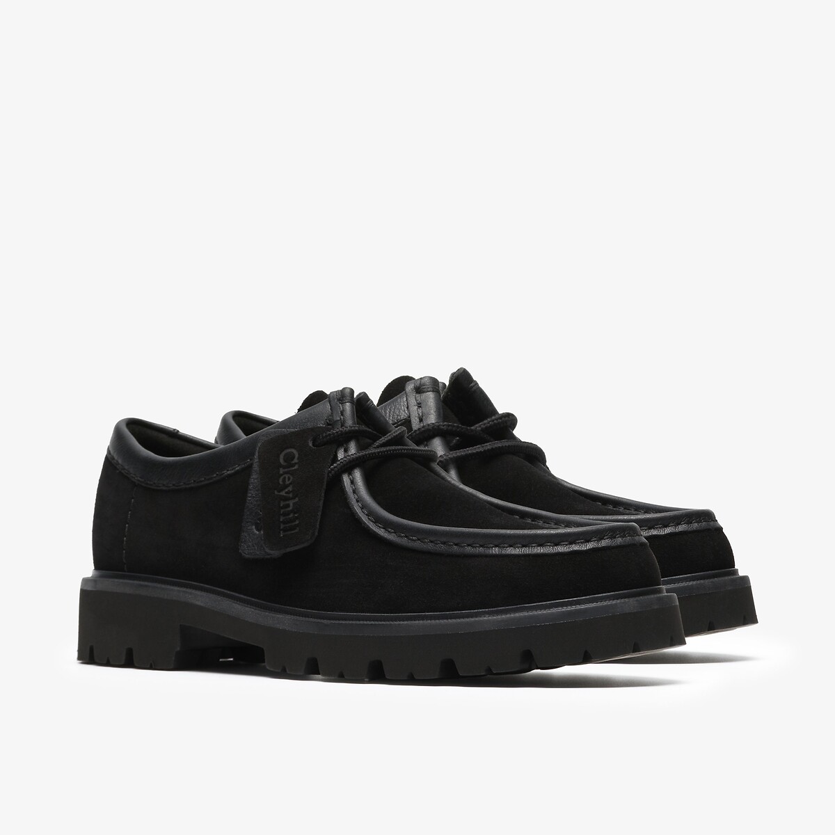Chaussures derbies en cuir Cleyhill Seam noir, CLARKS
