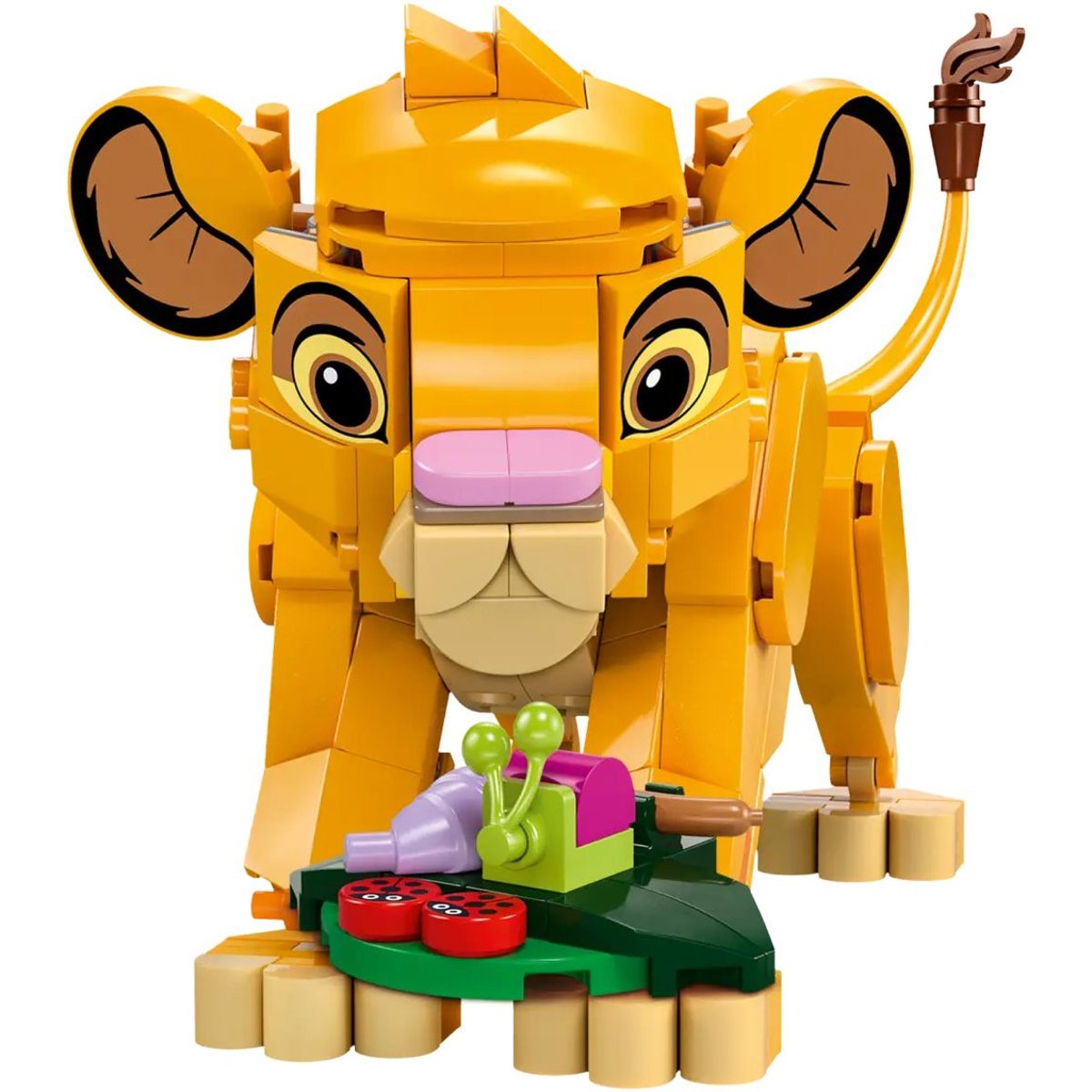 LEGO Disney - Simba, le lionceau du Roi Lion - Set de construction 43243 orange, LEGO