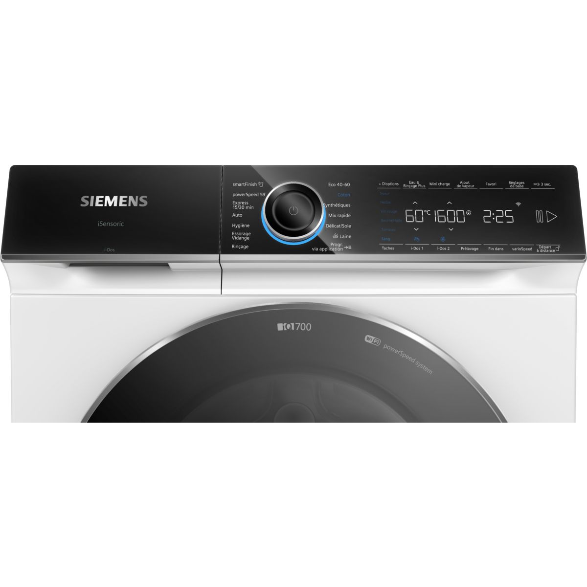 Lave linge hublot WG66B2ABFR couleur unique, SIEMENS