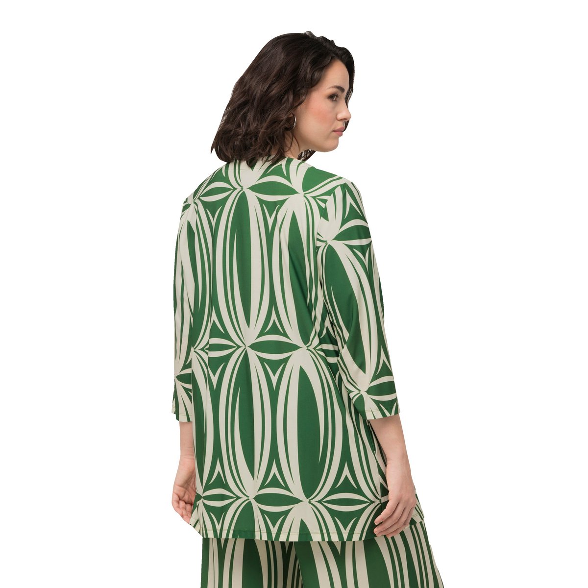 Vestes t-shirt à imprimé graphique vert mousse, ULLA POPKEN