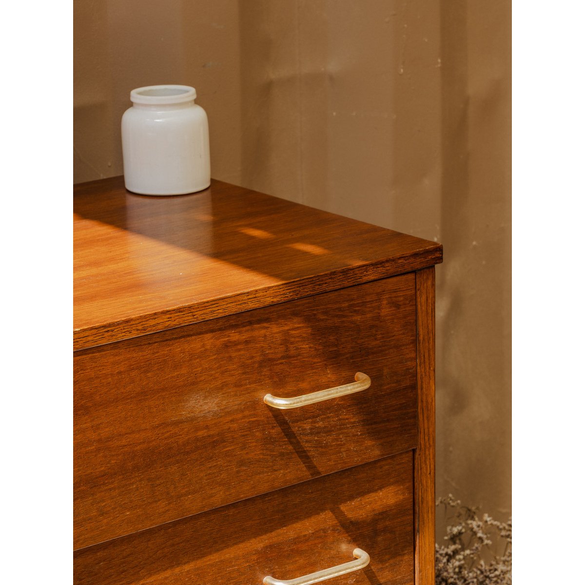 Commode en bois Olga N°676 - Bon état bois foncé, DEBONGOUT