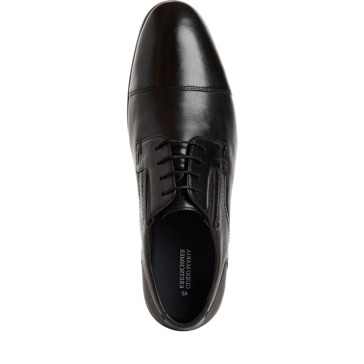 Derbie en cuir noir, MARCO TOZZI