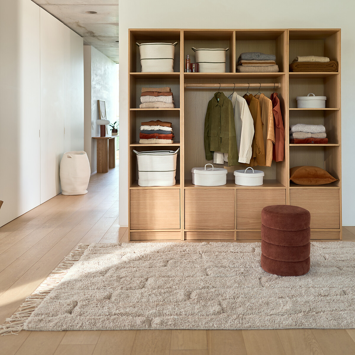 Teppich Falmi, Wolle und Baumwolle ecru, LA REDOUTE INTERIEURS