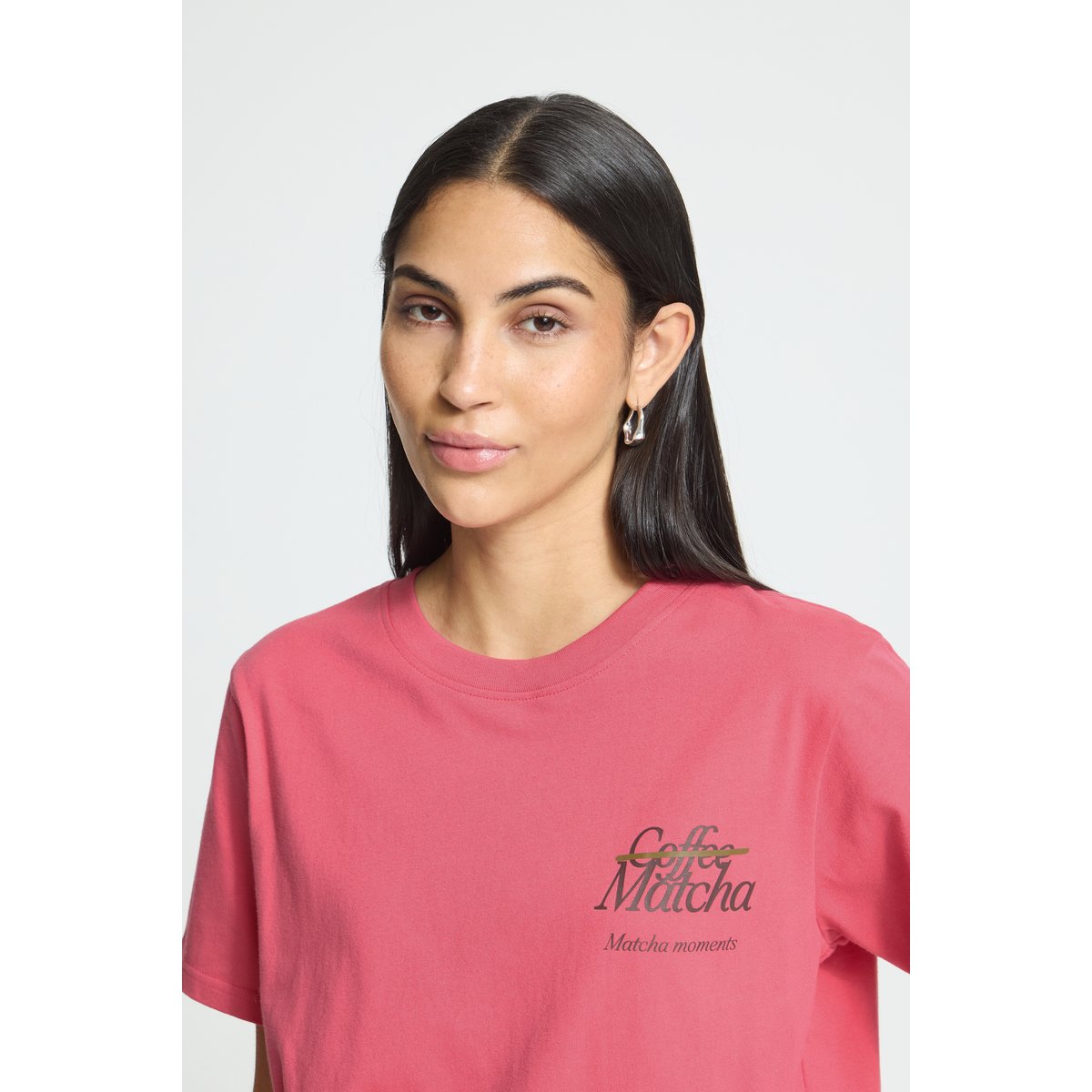 T-shirt rose fruit dove/coffee bean, ICHI