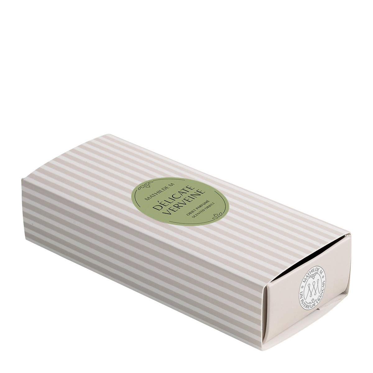 Coffret de 3 décors fondants en cire parfumée blanc, MATHILDE M