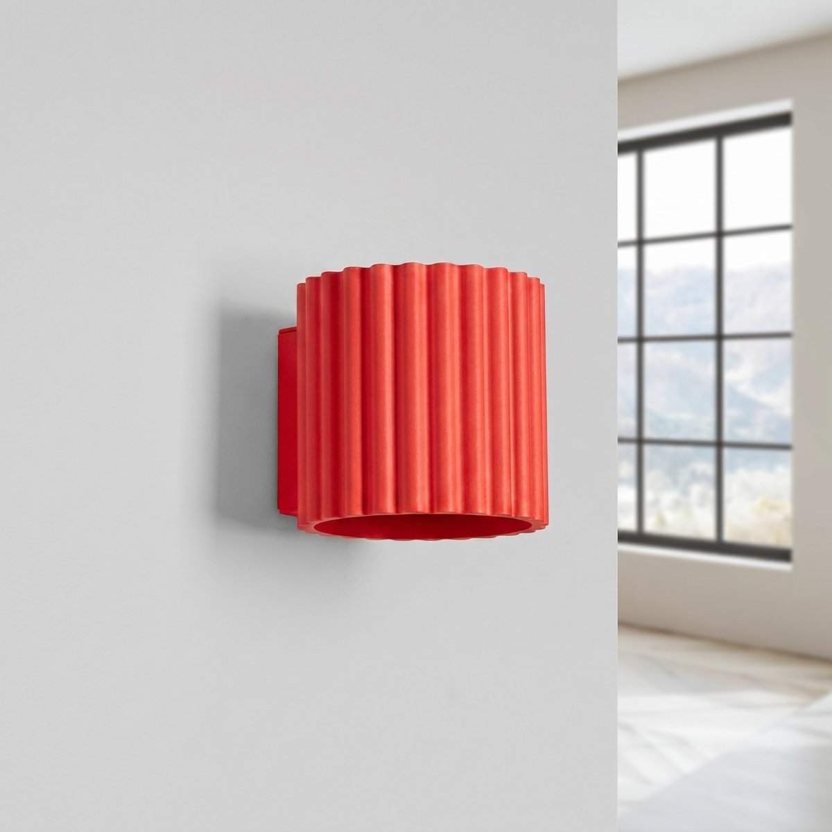Applique murale Aluminium Rouge G9 1 AURA rouge, EDEN
