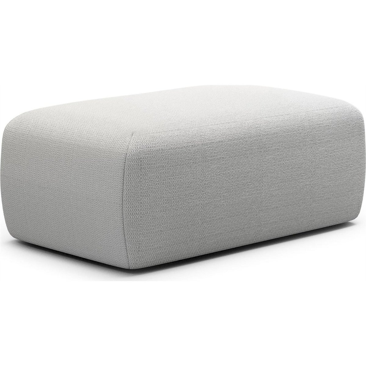 Pouf rectangulaire chenille collection LUMMI aragon, RECOLLECTION