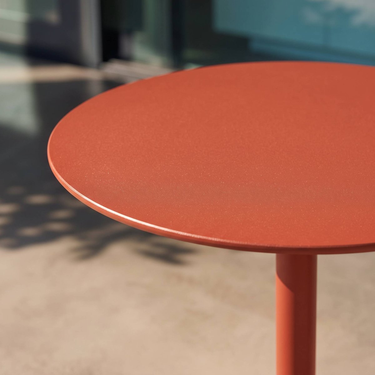 Table de jardin bistrot ronde acier 2 places intérieur/extérieur OREA anthracite, SWEEEK