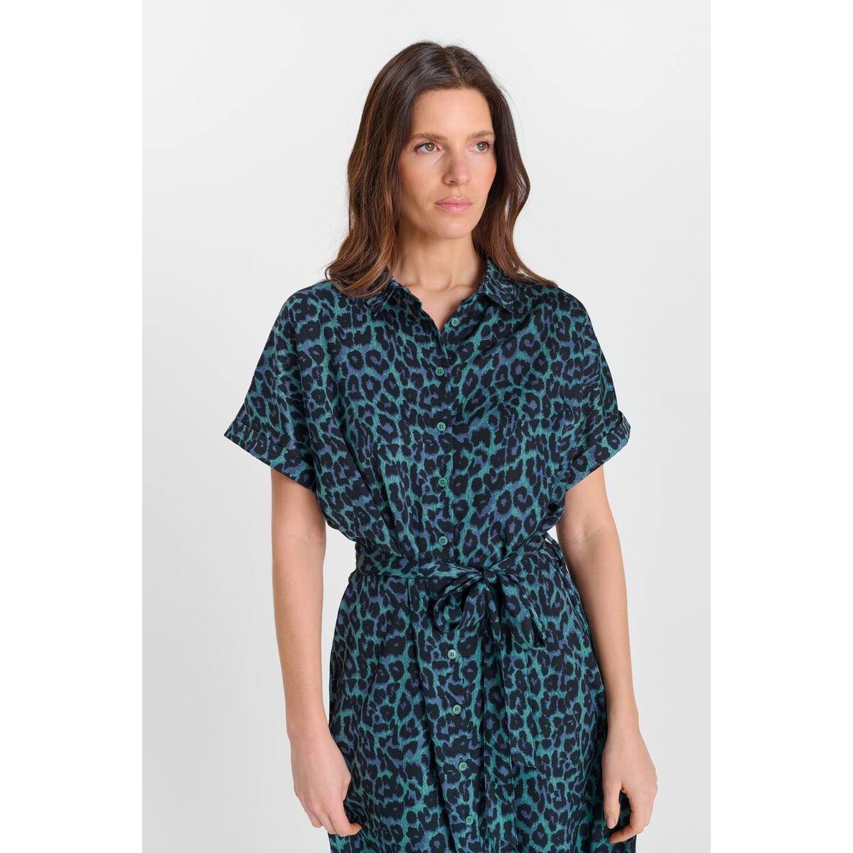 Robe droite BENA green, LE TEMPS DES CERISES