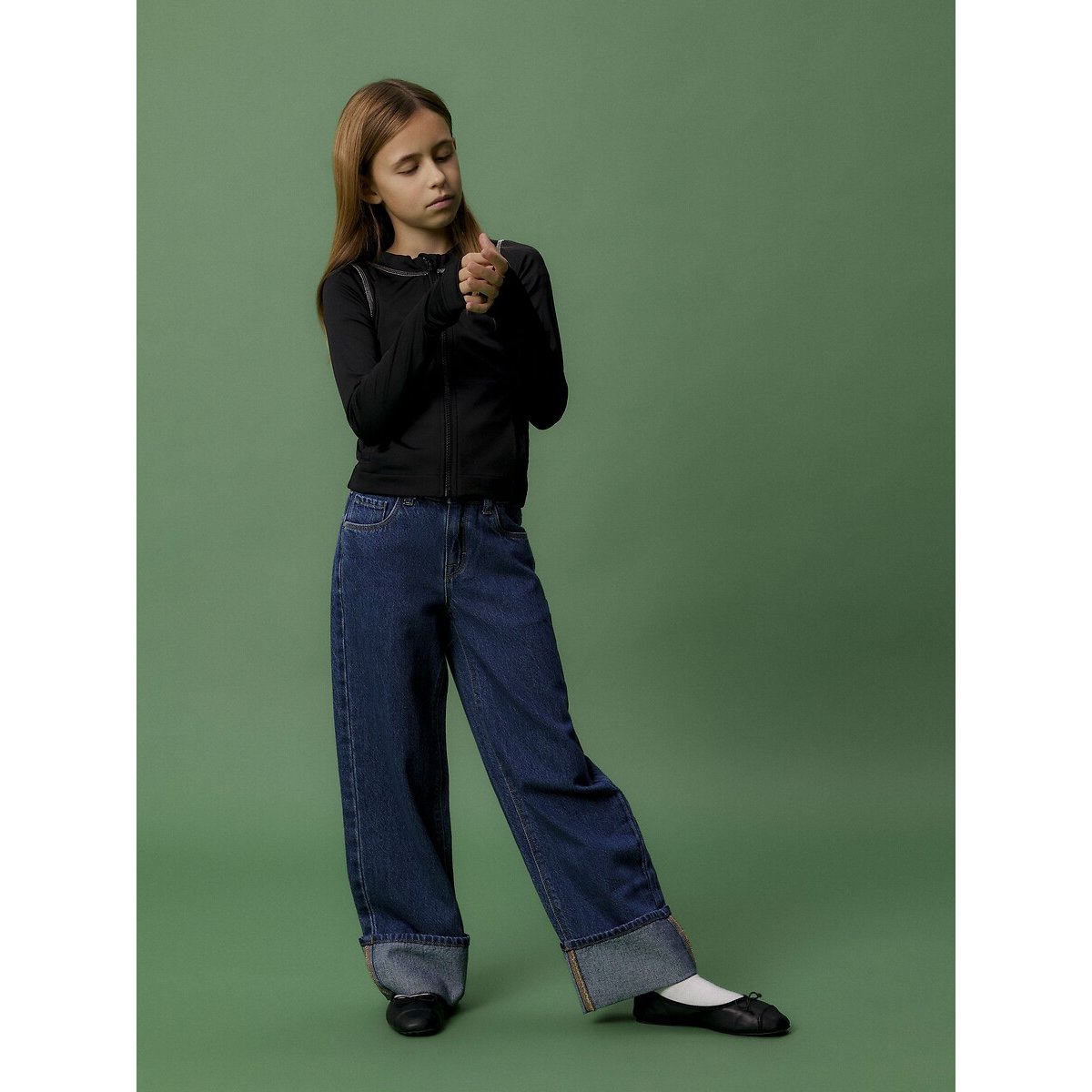 Wide Leg Jeans denim blue , NAME IT