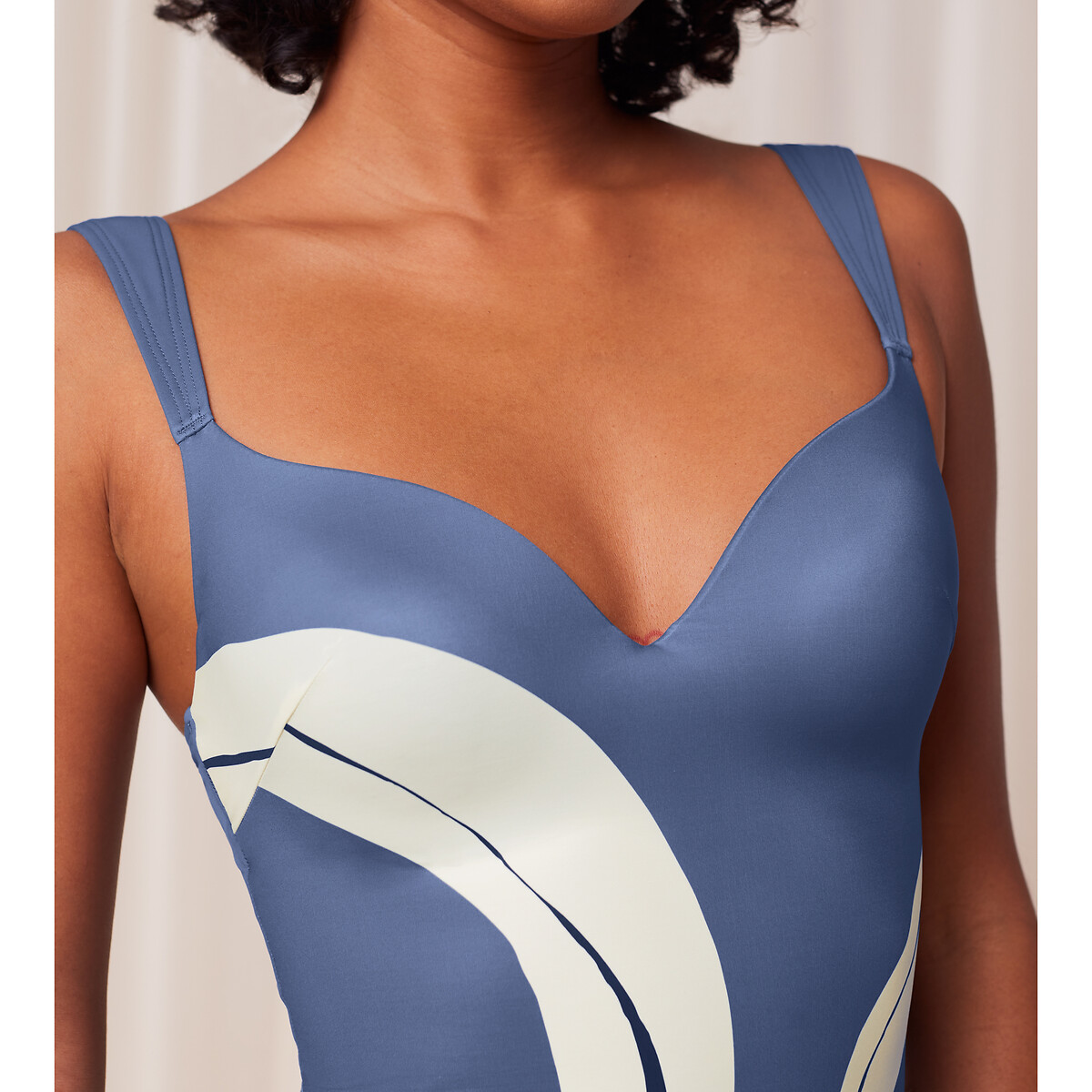 Summer Allure Tankini Top blue print/ecru, TRIUMPH