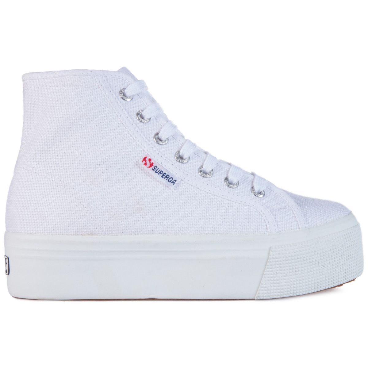 Baskets Montantes En Toile 2705 , Cotw blanc, SUPERGA