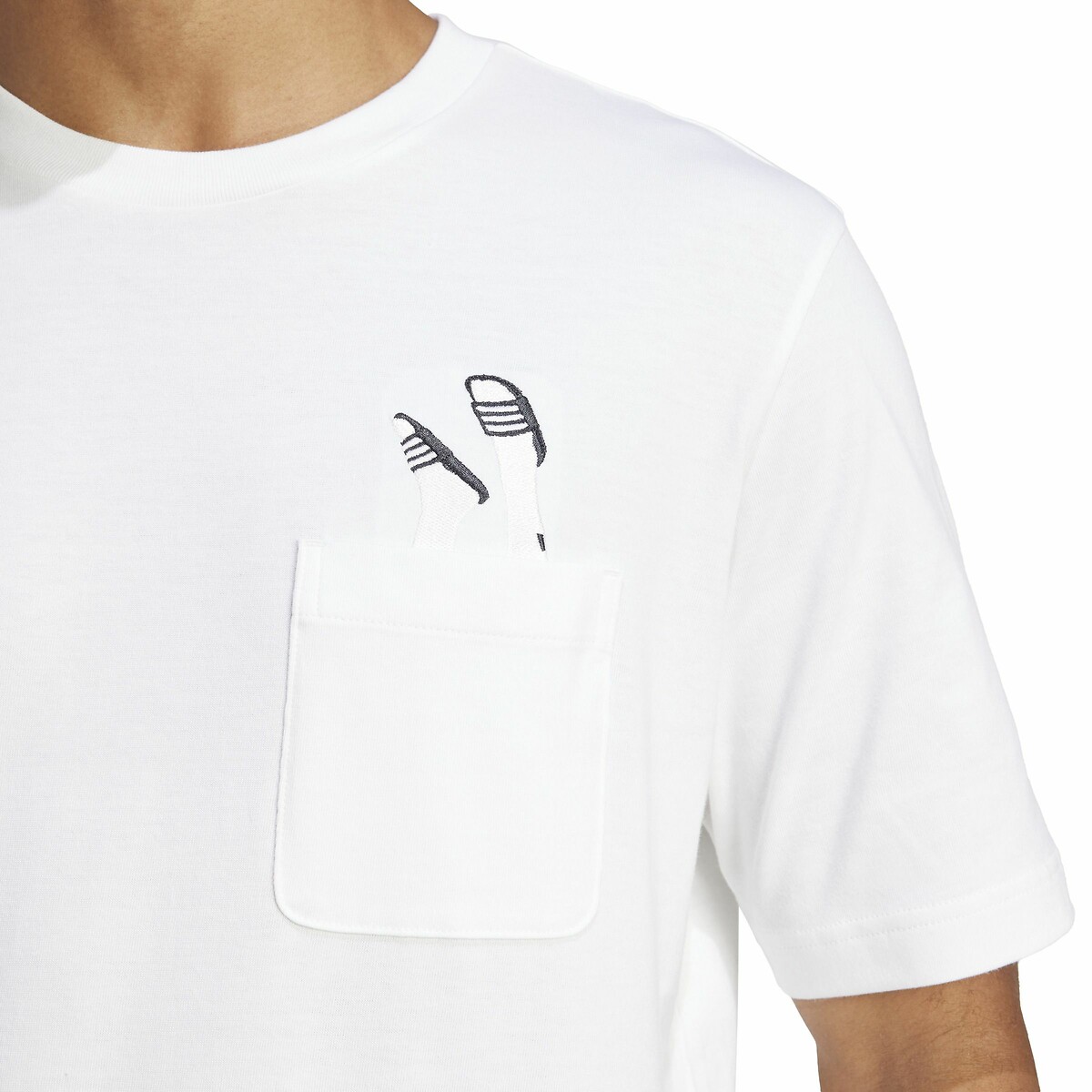 Lounges Slice Graphic T-Shirt with Pocket white, ADIDAS SPORTSWEAR