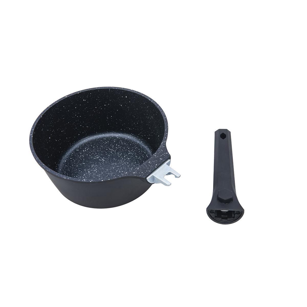 Set de 3 casseroles amovible 16/18/20cm - "Alizée" couleur unique, LAGUIOLE CUISSON
