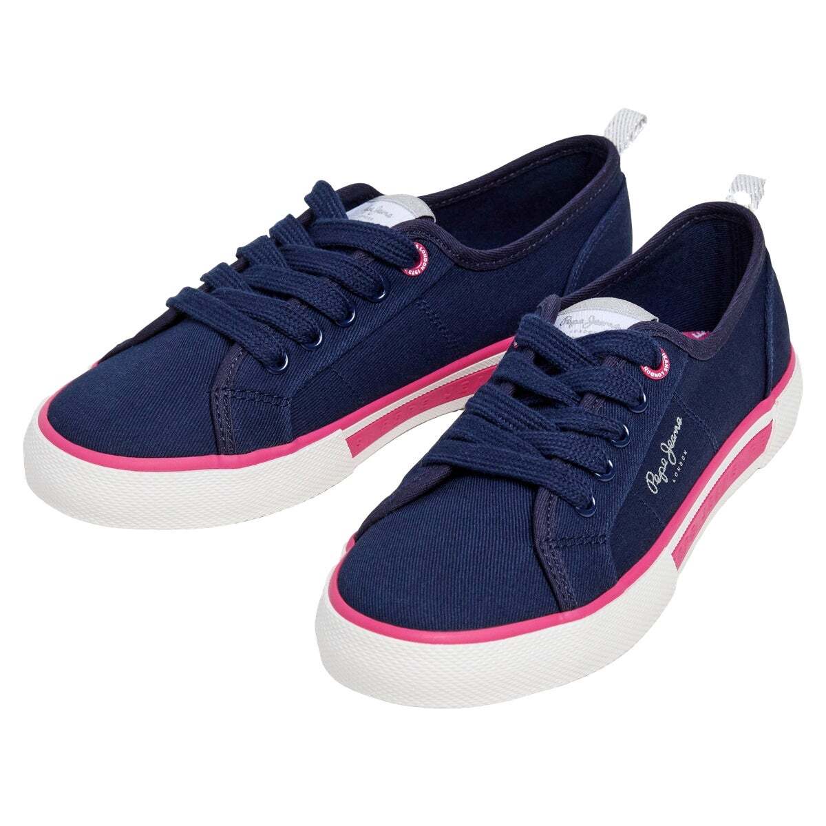 Baskets Classiques En Sergé marine, PEPE JEANS
