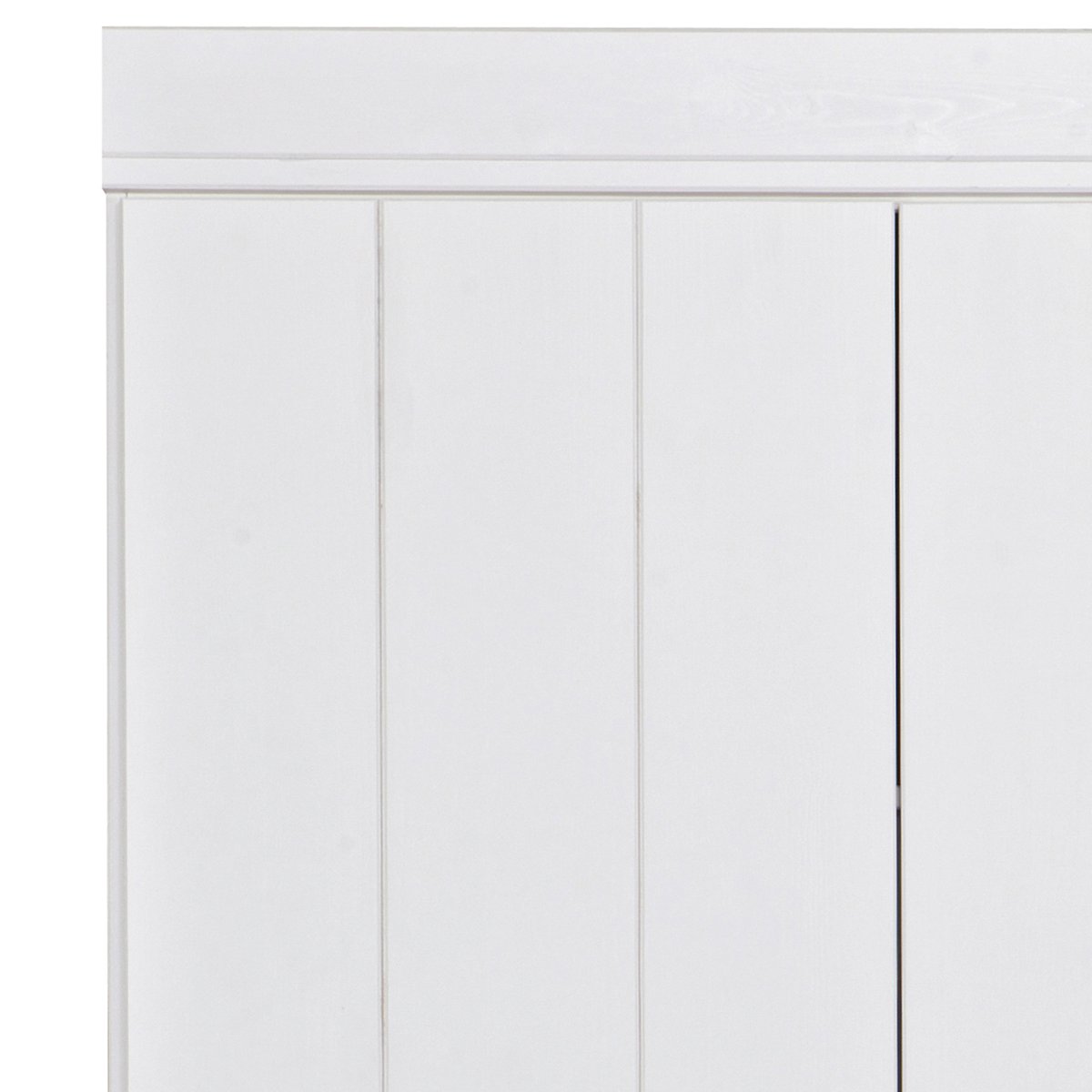 Armoire 2 portes en pin CONNECT blanc, WOOOD