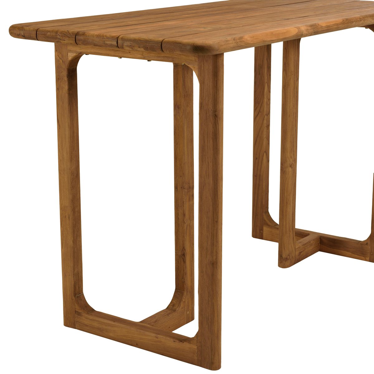 Bar de jardin 160 cm en teck recyclé ORIA bois naturel, PIER IMPORT