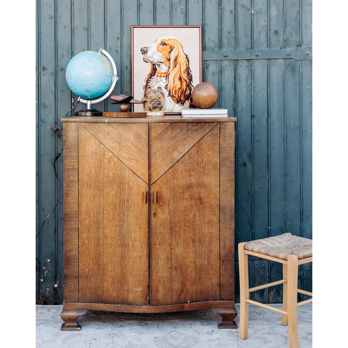 Buffet modulable en bois Gustave N°526 - Bon état bois foncé, DEBONGOUT