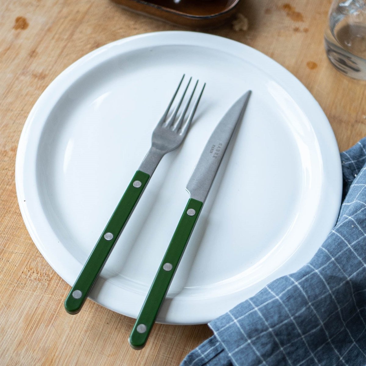 Ménagère 48 pièces, Bistrot Vintage vert, SABRE