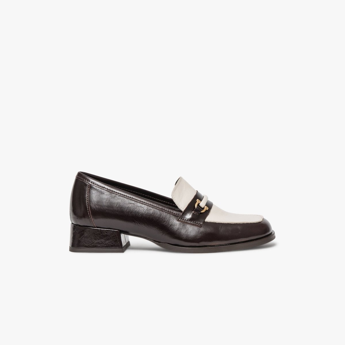 Mocassin en cuir ABIGAIL marron marron fonce, BOCAGE