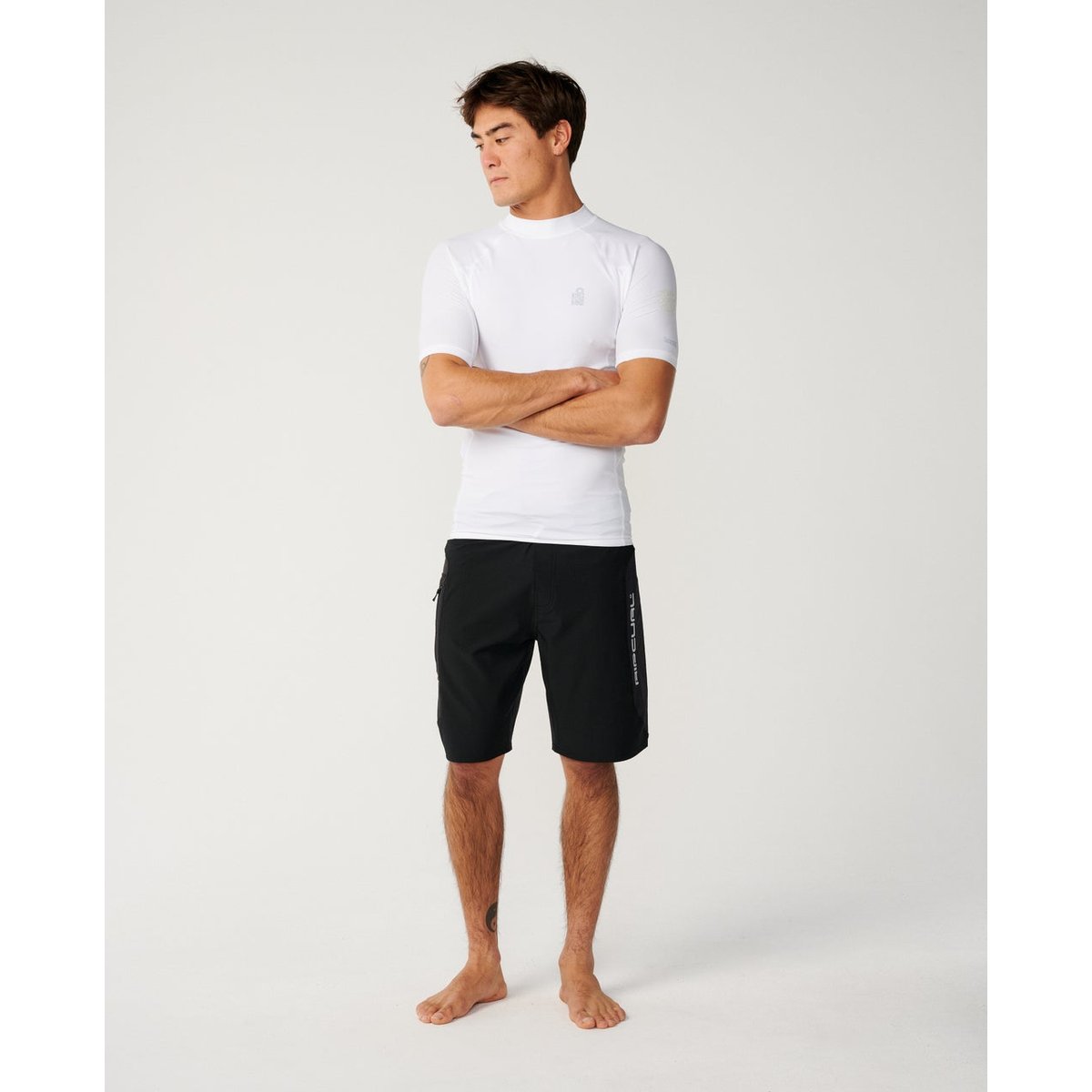 T-shirt anti-UV à manches courtes SEARCH SERIES UPF white, RIP CURL