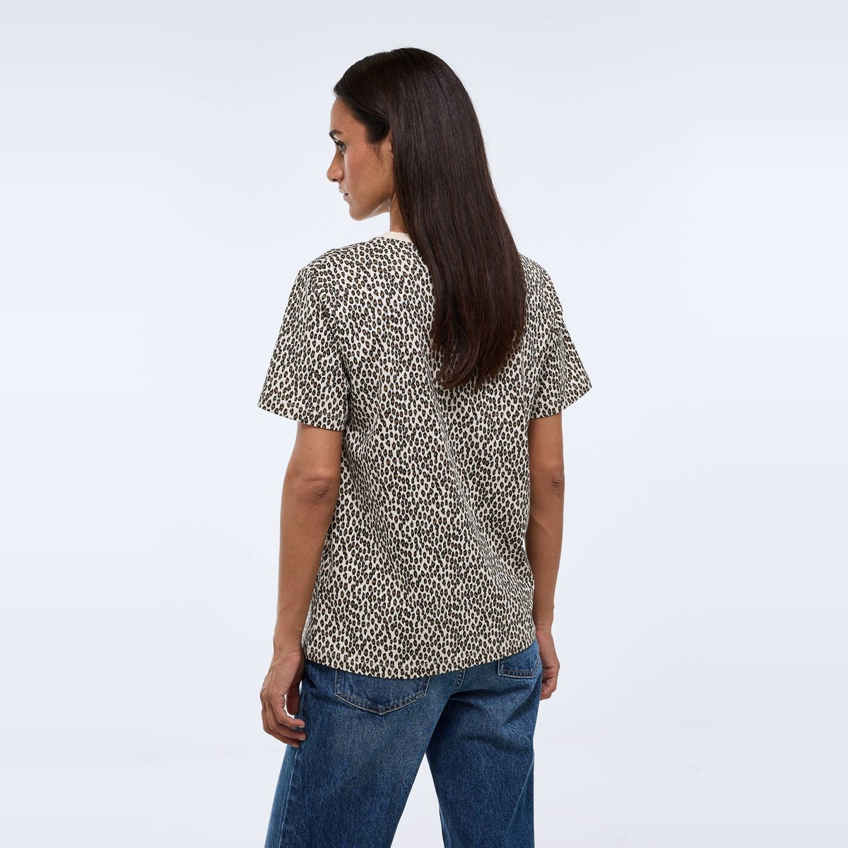T-shirt manches courtes imprimé en coton BIO GOTS parchemin, MONOPRIX
