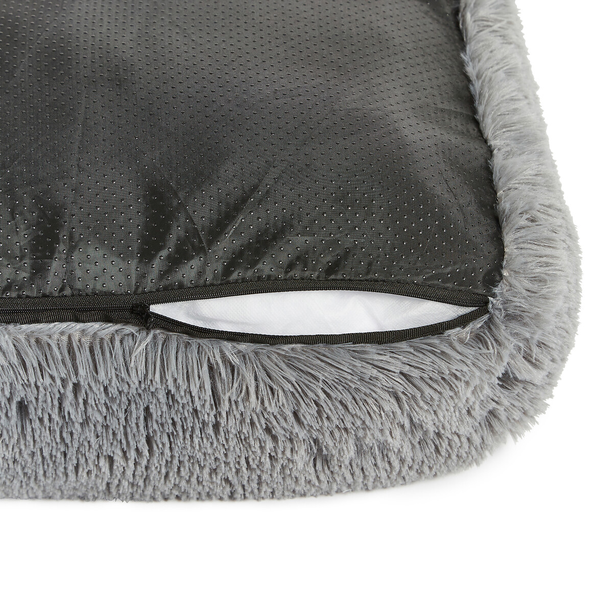 Furry Friends Super Fluffy Recycled Pet Bed grey, SNUG