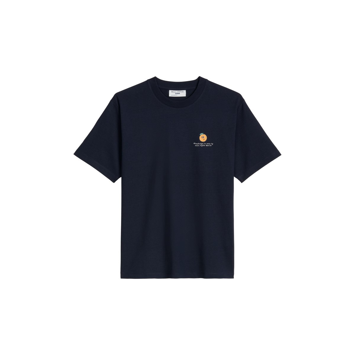 T-shirt surdimensionné avec impression dans le dos bleu foncé, MARC O’POLO DENIM