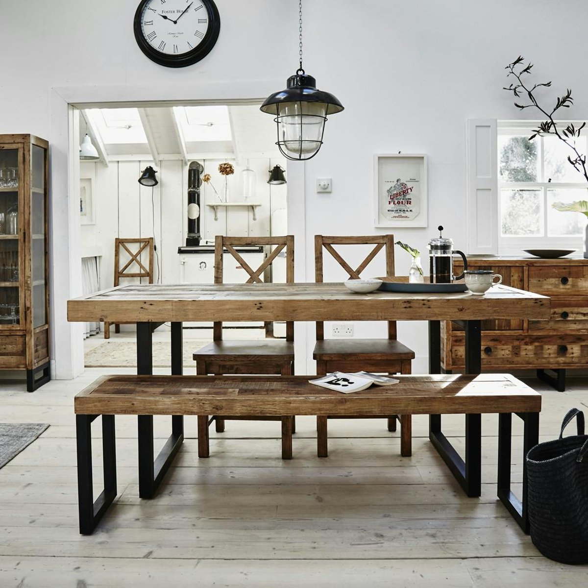 Bibliothèque étagère en bois recyclé et métal BRISBANE bois naturel, PIER IMPORT