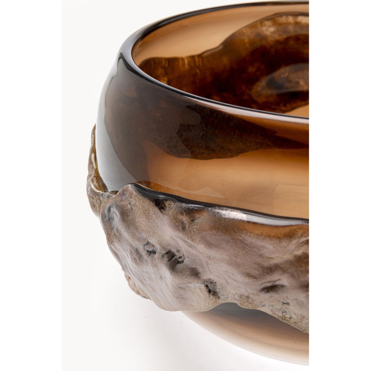 Coupe en verre texturé, PICO marron, KARE DESIGN
