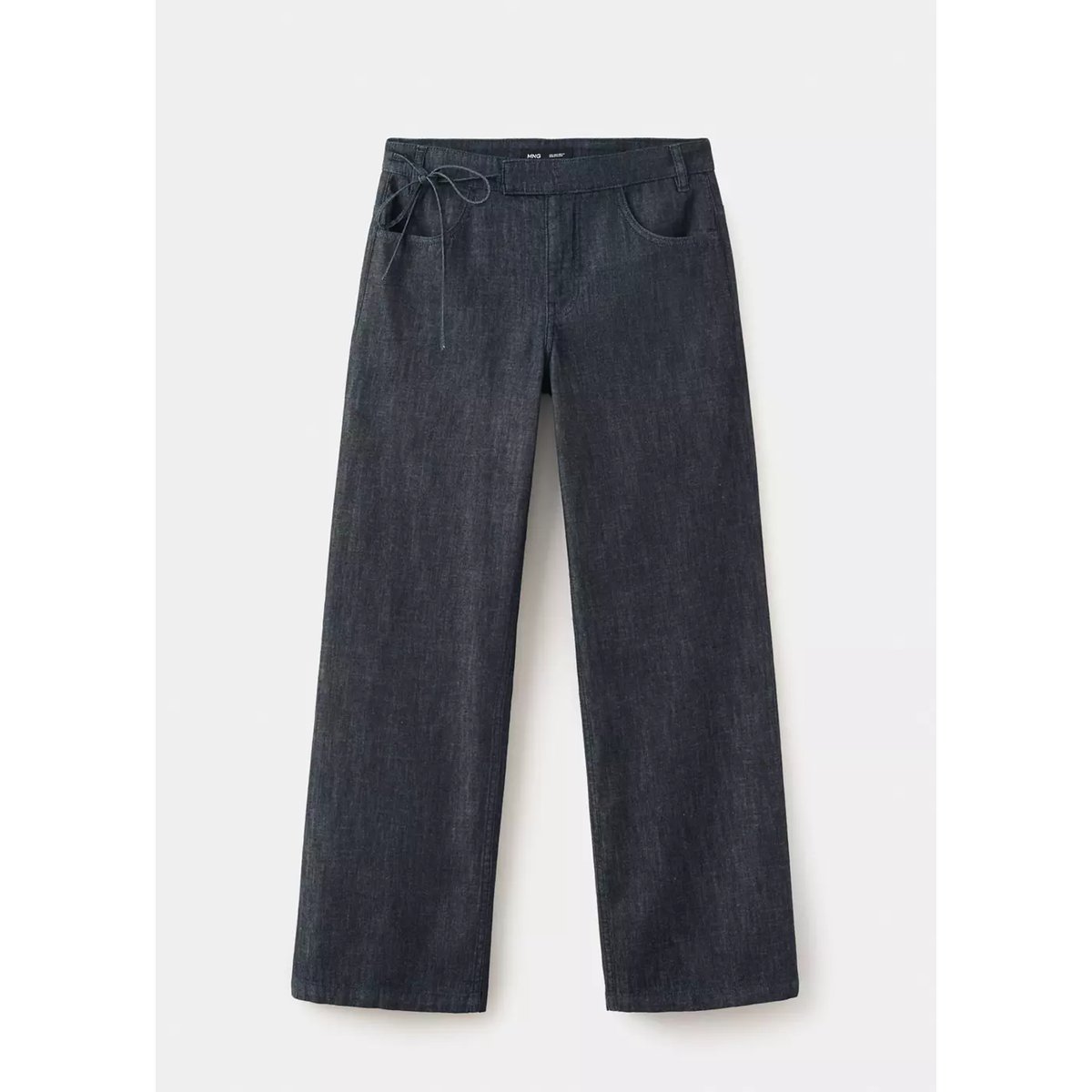 Jean low waist nœud bleu, MANGO