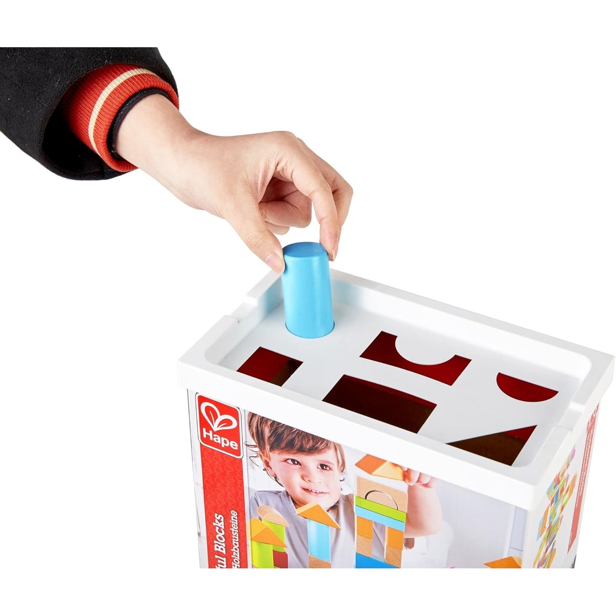 Set de blocs de bois colorés, 101 pièces. multicolore, HAPE