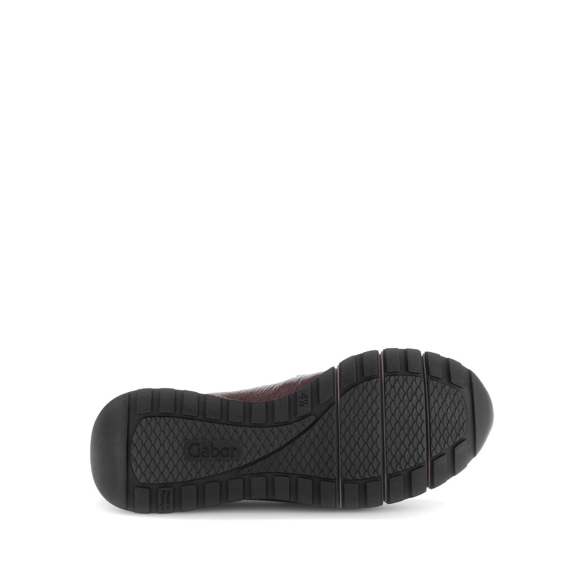 Slipper en cuir vernis à talon compensé rouge, GABOR
