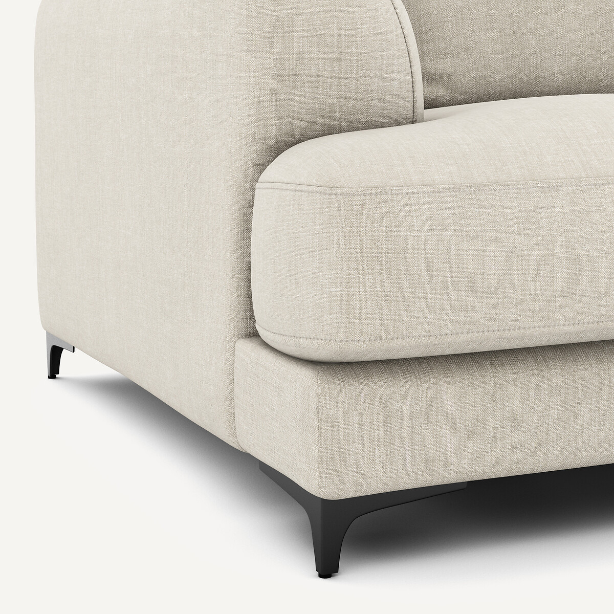 Canapé 4P convertible coton lin, Marsile beige, AM.PM